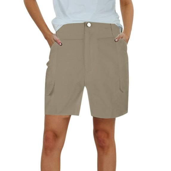 Running Shorts for Women Summer Solid Color Pocket Casual High Waist Hot Bermuda Cargo Board Gym Grey Bottoms Sizes XL