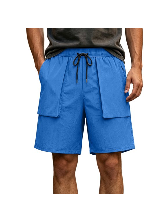 Running Shorts with Pockets Jerdar Men's Athletic Running Workout Shorts Swim Trunks with Ziper Pockets Quick Dry Lightweight