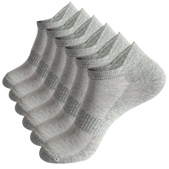 Running Socks! Comdrip 3 Pairs of Men's Summer Sports Casual Solid Color Breathable and Sweat Absorbing Thin Socks Ankle Socks for Women Grey M