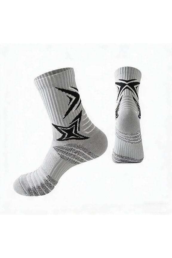 Running Socks White Cushioned Anti Blister Support Run