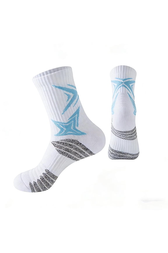 Running Socks White Cushioned Anti Blister Support Run
