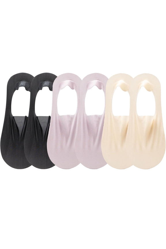 Running Socks Womens 6 Pairs Nylon Non Slip Low Cut Liner Footies Thin Lightweight