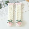 thumbnail image 1 of Running Socks Womens Ankle, Fall and Winter Thickened Coral Fleece Baby Warm Long Tube over the Knee Children's New Womens Socks Cotton No Show Style B-38 White One Size, 1 of 2