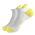 thumbnail image 1 of Running Socks Womens Crew New Women's Solid Color Thick Warm Breathable Outdoor Sports Socks Style B-109 Yellow M, 1 of 2