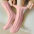 thumbnail image 1 of Running Socks Womens Crew, Women's Solid Color Thickened Velvet Socks New Athletic Socks Women Ankle Style B-99 Pinks One Size, 1 of 7