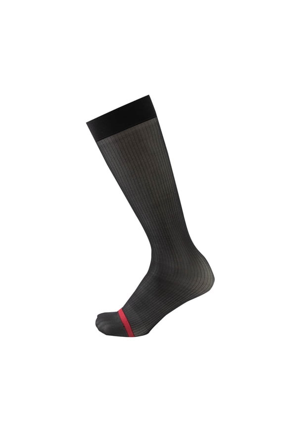 Running Socks for Men Lightweight Compression Color Block Stretchy Breathable Over-the-Calf Athletic Workout Sports Cycling Long Sock