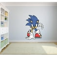 thumbnail image 1 of Running Sonic the Hedgehog Cartoon Game Decors Wall Sticker Art Design Decal for Girls Boys Kids Room Bedroom (40x20 inch), 1 of 2