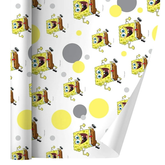 Running SpongeBob Gift Wrap Wrapping Paper Roll