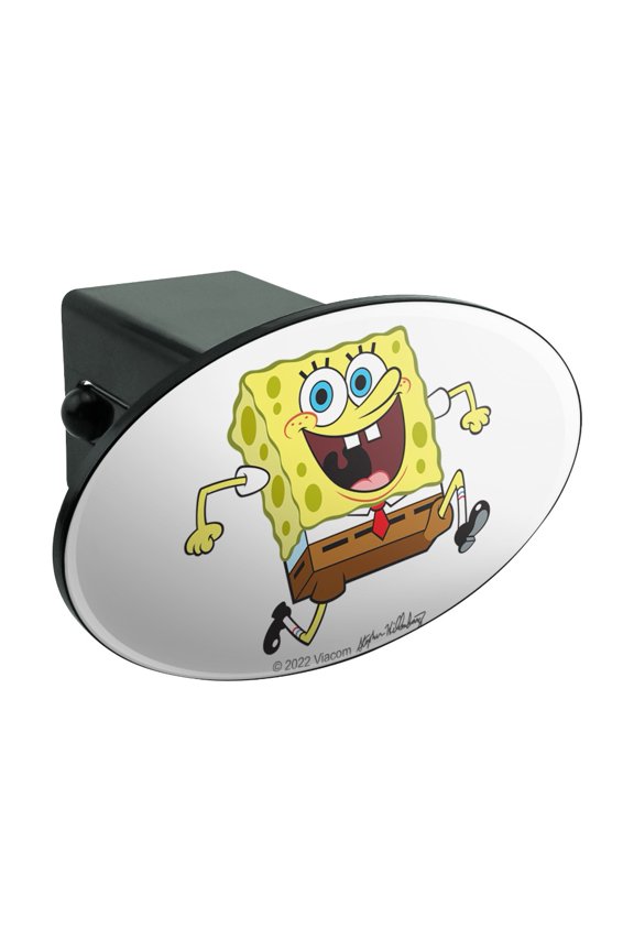 Running SpongeBob Oval Tow Trailer Hitch Cover Plug Insert