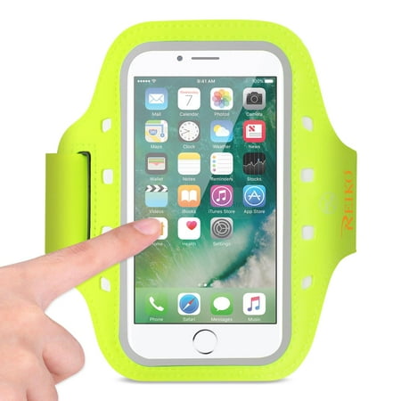 Running Sports Armband For Iphone 7/ 6/ 6s Or 5 Inches Device With Led In Green (5x5 Inches)