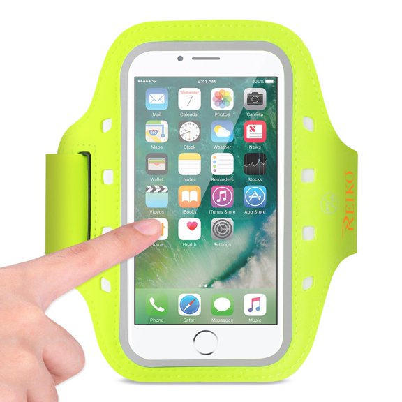 Running Sports Armband For Iphone 7 Plus/ 6s Plus Or 5.5 Inches Device With Led In Green (5.5x5.5 Inches)