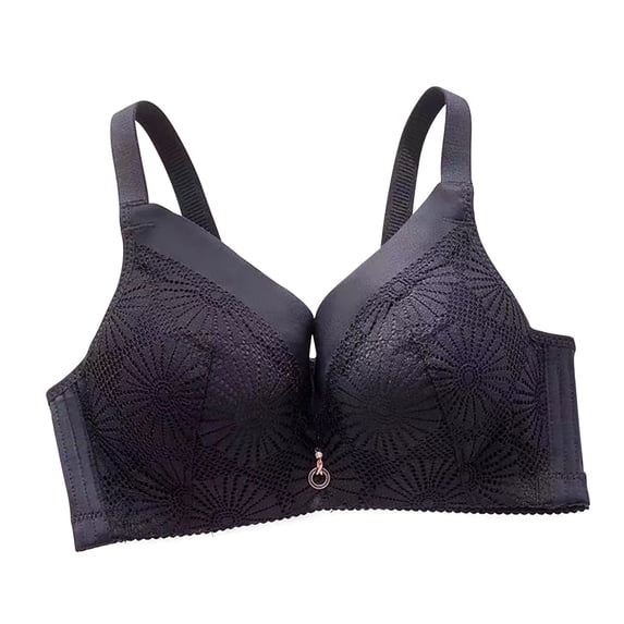 Running Sports Bra Women Lightly Lined Bra Feature V-Neck No Underwire Bra Style W-491 Hook and Eye Closure Bra Blue 36
