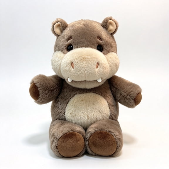 Running Stuffed Hippo Plush Toy with Movable Legs, Interactive Farm Animal Plush, Cute Dancing Animal Toy, Soft Huggable Toy for Kids Adults, Sofa Bed Car Decor