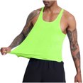thumbnail image 1 of Running Tank Top Men Qiggri Fashionable Men's Sleeveless Casual Solid Color Thin Shoulder T-shirt Mens Workout Tank Tops, 1 of 5