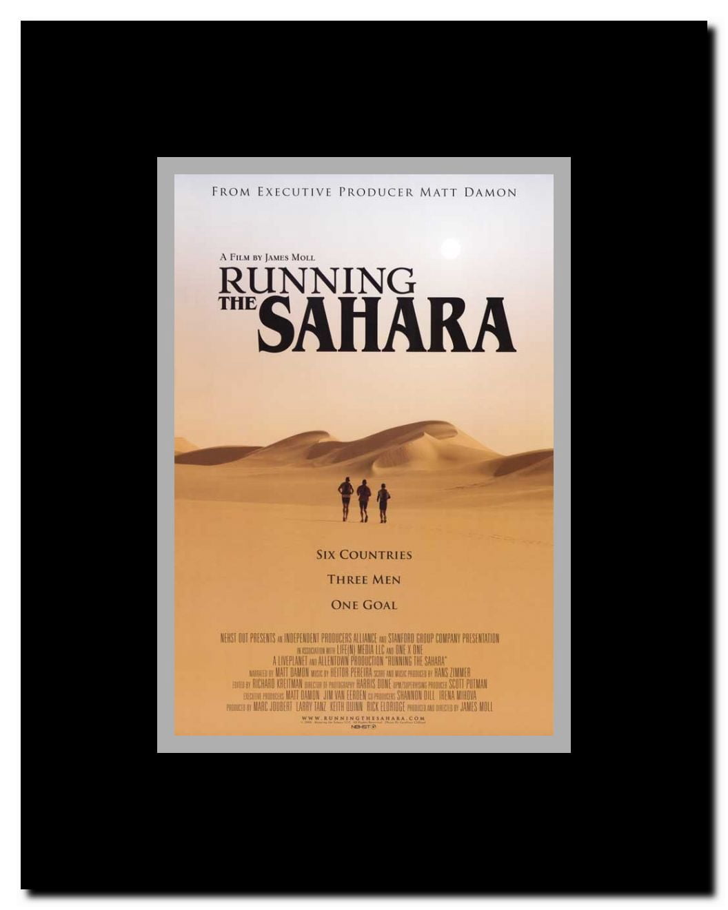 Running The Sahara Framed Movie Poster