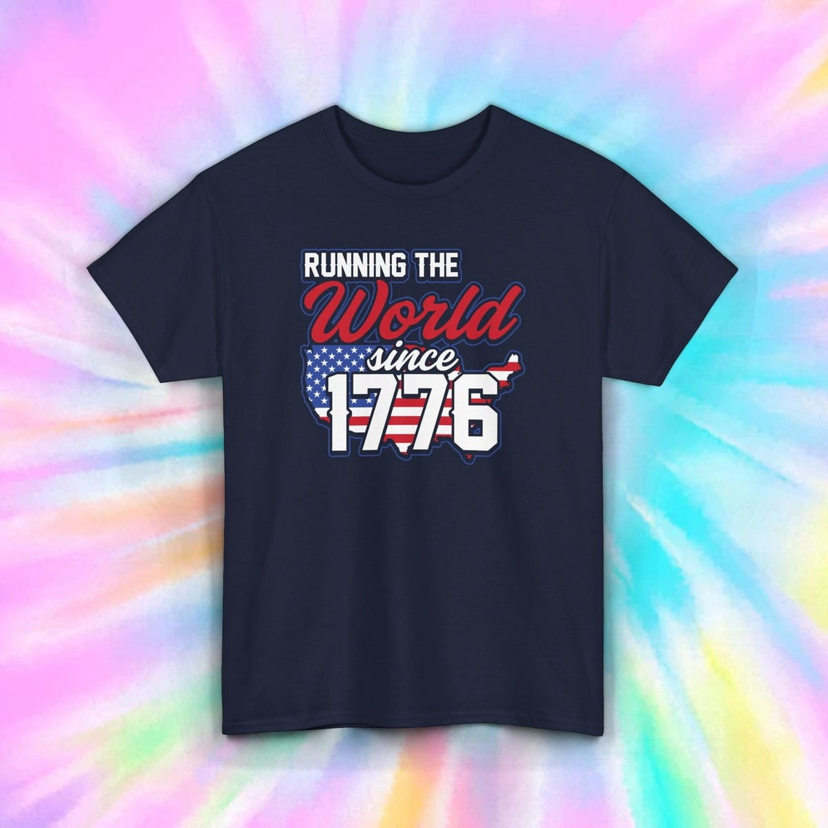 Running The World Since 1776 Usa Independence Day T-Shirt - Walmart.com