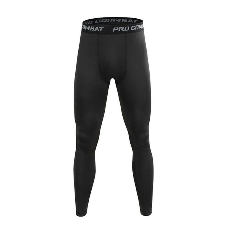 Running Tights Men Athletic Compression Pants Sports Leggings Sportswear  Long Trousers Yoga Pants Winter Fitness Compression Quick-drying Pants 