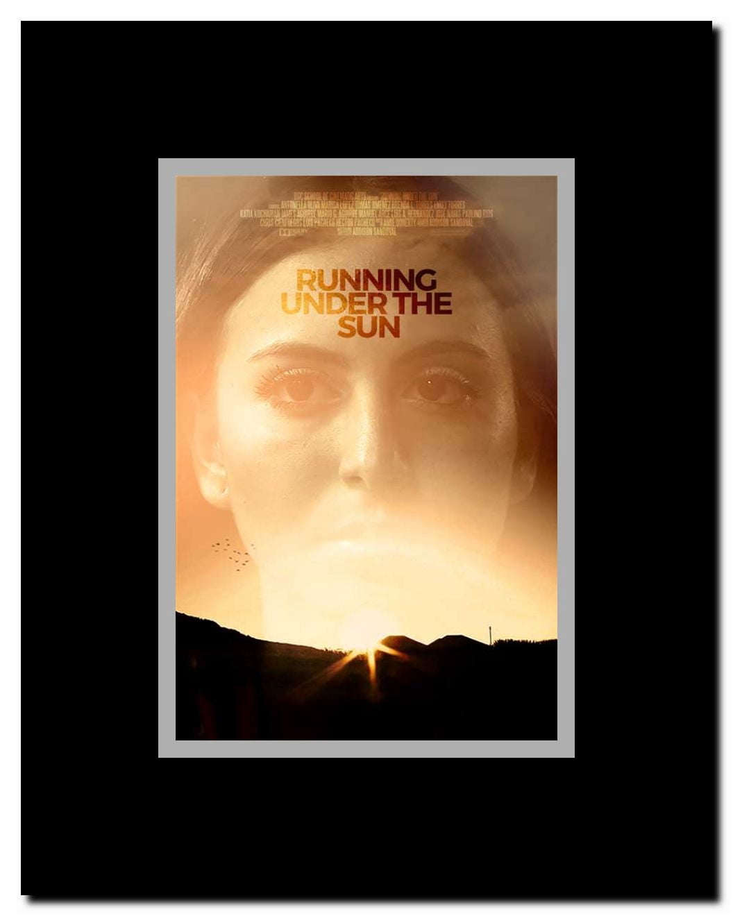 Running Under the Sun Framed Movie Poster