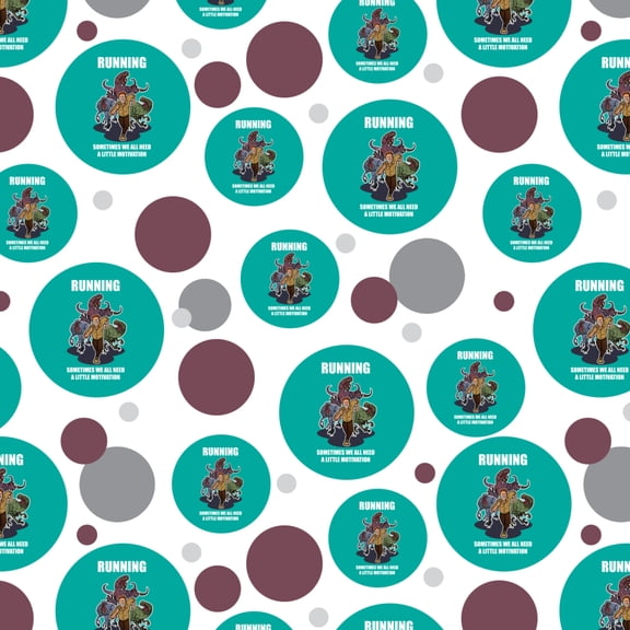 Running Velociraptors Dinosaurs Inspiration Sometimes Need a Little Motivation Premium Gift Wrap Wrapping Paper Roll
