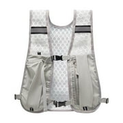 Running Vest for Men Women,Adjustable Chest Straps Running Hydration Vest with 550ml Soft Water Bottle,Breathable Hydration Backpack With Reflective Strips