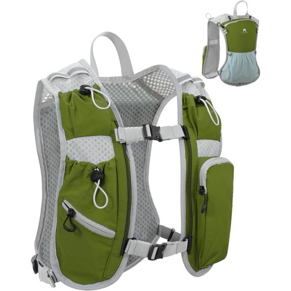 Running Vest for Women and Men, Hydration Running Backpack, Runners Vest, Hydration Vest, with Front Phone Holder, Adjustable Chest and  Strap