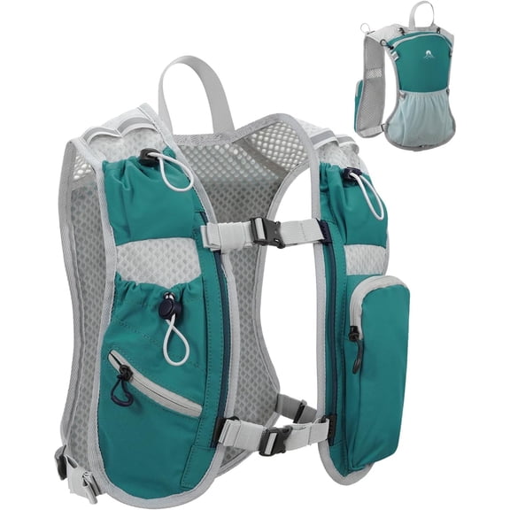 Running Vest for Women and Men, Hydration Running Backpack, Runners Vest, Hydration Vest, with Front Phone Holder, Adjustable Chest and  Strap