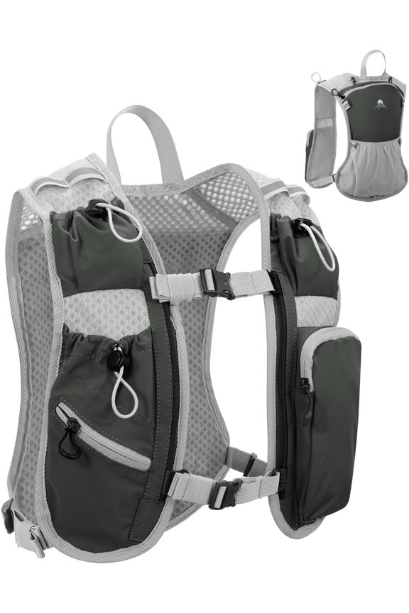 Running Vest for Women and Men, Hydration Running Backpack, Runners Vest, Hydration Vest, with Front Phone Holder, Adjustable Chest and  Strap