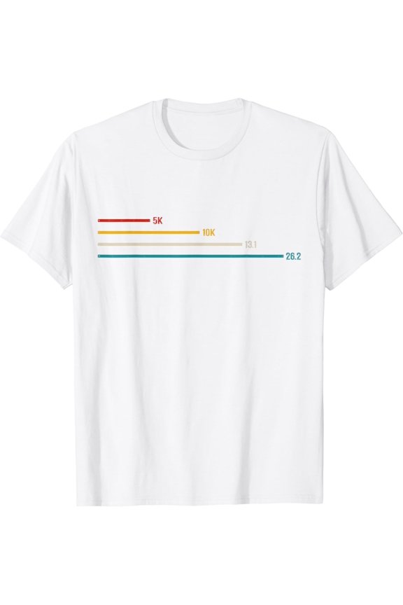 Running Vintage 26.2 Miles Marathoner Half Marathon Runner T-Shirt