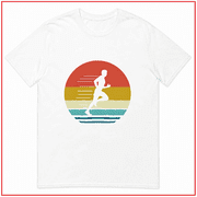 Running Vintage Retro Runner Gift Cross Country Marathon Unisex T Shirt V15728 Size S-5XL