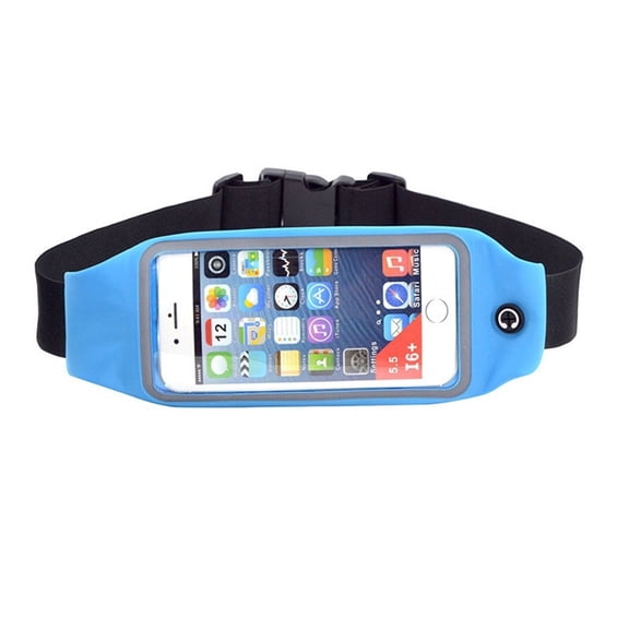 Running Waist Bag For Verve Connect - Belt Band Sports Gym Workout Case Cover Pouch Reflective Touch Screen Blue for Consumer Cellular Verve Connect