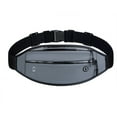 thumbnail image 1 of Running Waist Pack - Hiking Cycling Workout Belt Bag - Adjustable , for Phones, Money, Keys - dark grey, 1 of 5