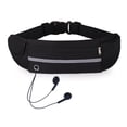 thumbnail image 1 of Running Waist Packs | Waterproof Anti-Theft Reflective Adjustable Sports Fanny Pack with Bottle Holder for Most Waist Sizes and All Phone Models, Black, 1 of 6