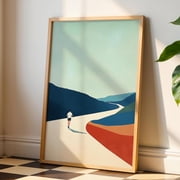 Running Wall Art, Running Print, Running Poster, Runner Gift, Minimalist Running Artwork, Runner Print UNFRAMED PAPER POSTER, Home Decor, Vintage Gift, Living Room Dercor