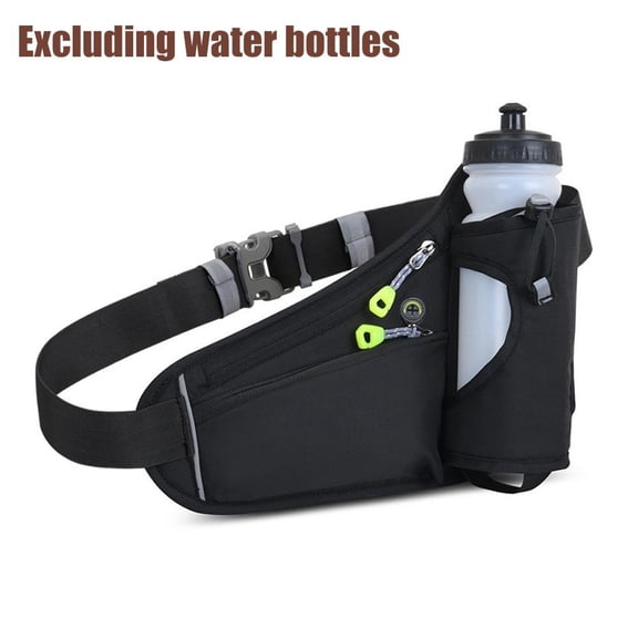 Running Water Bottle Belt with Phone Holder - Adjustable Fanny Pack for Hiking, Cycling, Walking