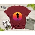 thumbnail image 1 of Running Woman Silhouette Runner Athlete Marathon Sprinter T-Shirt Runner Running Lover Gift T Shirt for Men Women Kids Boys Girls Tshirt, 1 of 8
