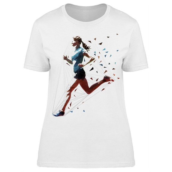 Running Woman T-Shirt Women -Image by Shutterstock, Female XX-Large