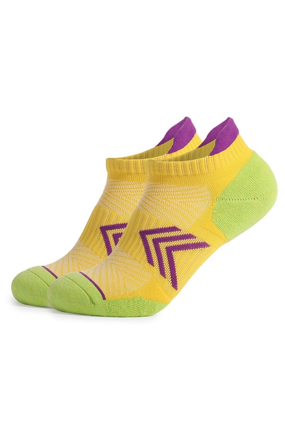 Running Women's Running Socks Padded Sports Socks Ankle Socks Breathable Cotton Socks