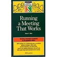 thumbnail image 1 of Pre-Owned Running a Meeting That Works Barrons Business Success Guide Paperback robert-f-miller, 1 of 1