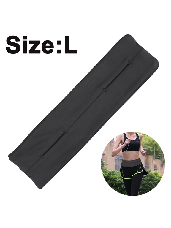 Running belts women and men, flip-waist belt pouch, key clip - fits cell phone pocket