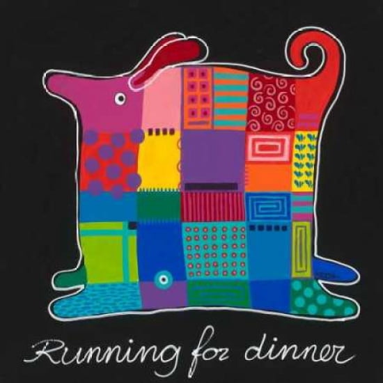 Running for dinner Canvas Art - Yvonne Hope (24 x 24)