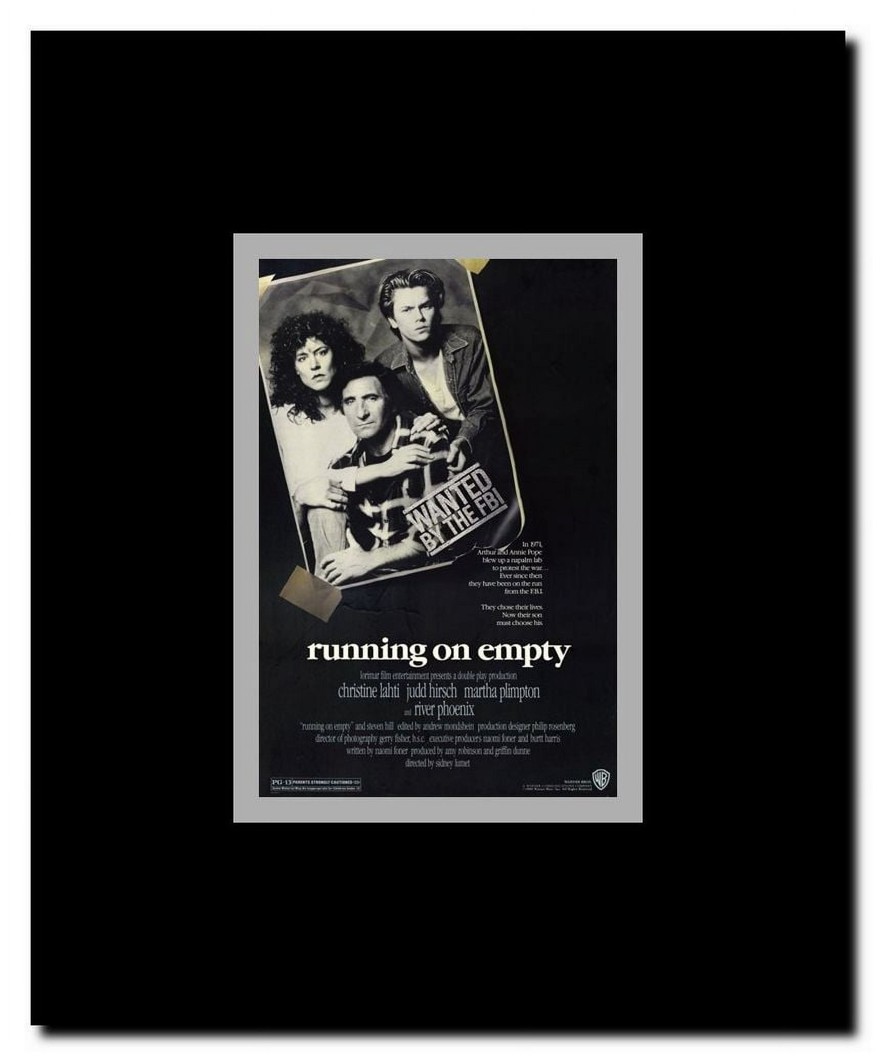Running on Empty Framed Movie Poster