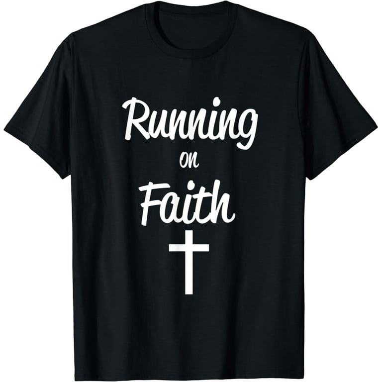 Cross Shirt Running on Faith Cross Shirt Running on Faith
