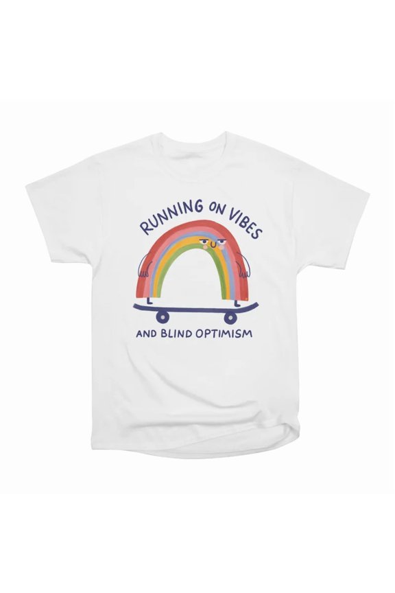 Running on Vibes and Blind Optimism T-Shirt Tee Gift For Him Merch For Her Apparel For Fri