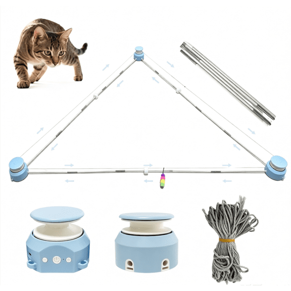 Running rope cat toy