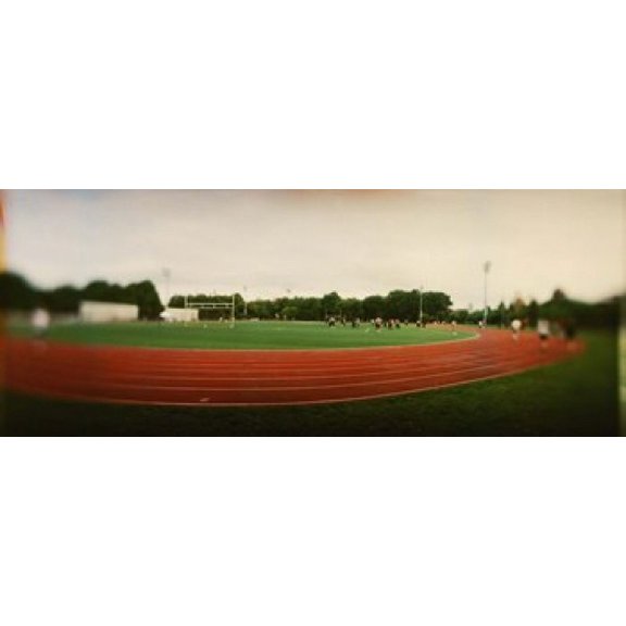 Running track in a park McCarran Park Greenpoint Brooklyn New York City New York State USA Canvas Art - Panoramic Images (15 x 6)