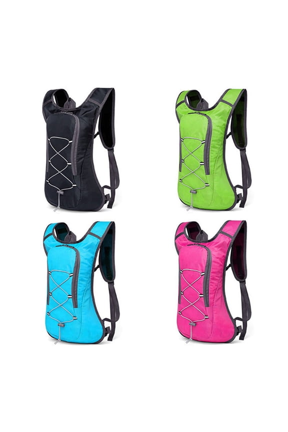 Running water bag backpack,Blue transparent