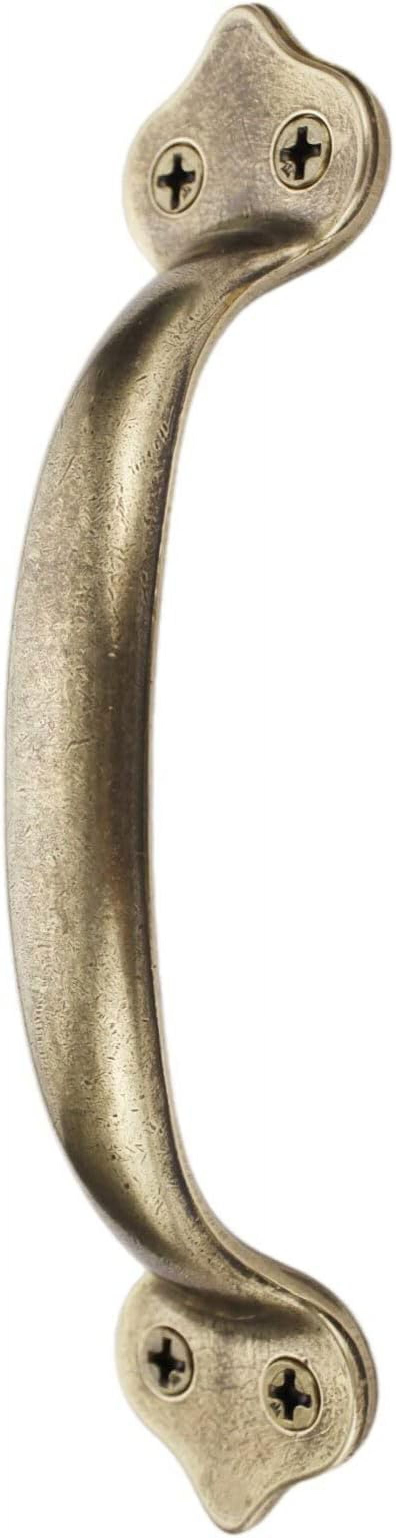 Runningfish Vintage Solid Brass Pulls, Antique CopperRustic Barn Door