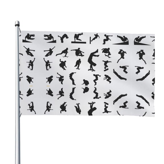 Runningway Cool Parkour Sports Extreme Flag 4x6 Ft Big Flag For Outdoor Indoor Office Workplace Home Garden
