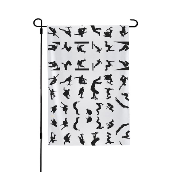 Runningway Cool Parkour Sports Extreme Welcome Large House Flag Vertical Double Sided 28x40 Inches Yard Porch Outdoor Decor