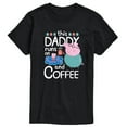 thumbnail image 1 of Runs On Coffee Daddy  - Men's Short Sleeve Graphic T-shirt, 1 of 4